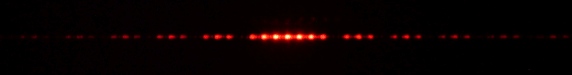 Diffraction pattern from four slits